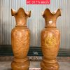 Lục bình nguyên khối gỗ Cẩm vàng KLB308 1
