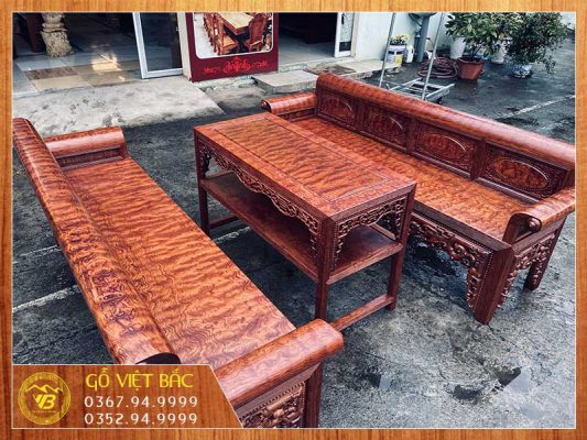 Trường kỷ đại gỗ Cẩm Lại vân chun cực đỉnh TK225 1