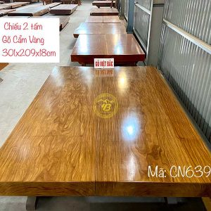 Chiếu ngựa Phản gỗ 2 tấm gỗ Cẩm Vàng CN639 1