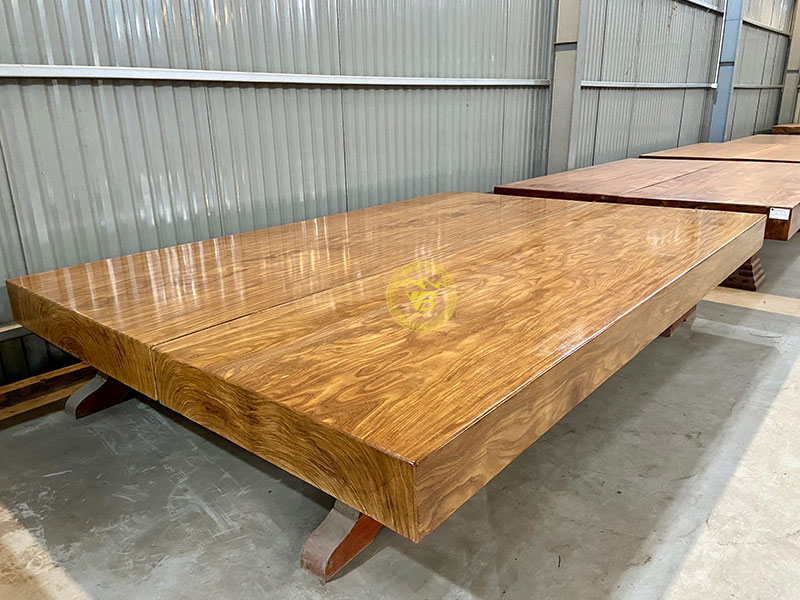 Chiếu ngựa Phản gỗ 2 tấm gỗ Cẩm Vàng CN639 2