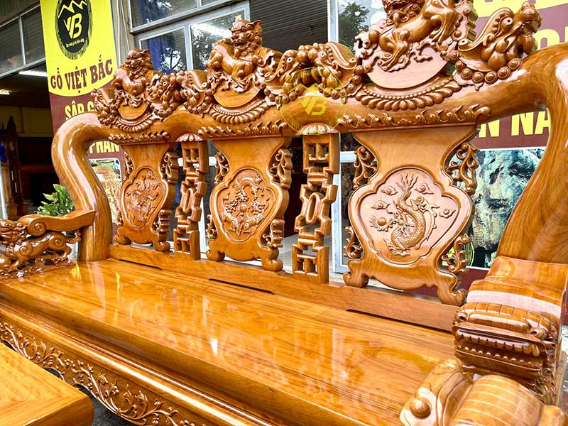 Bàn ghế cao cấp Minh Quốc Nghê gỗ Đinh Chun 3