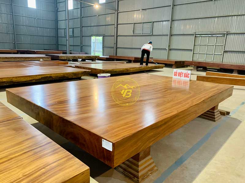 Sập Chiếu Ngựa gỗ gõ đỏ Eku 2 tấm 3